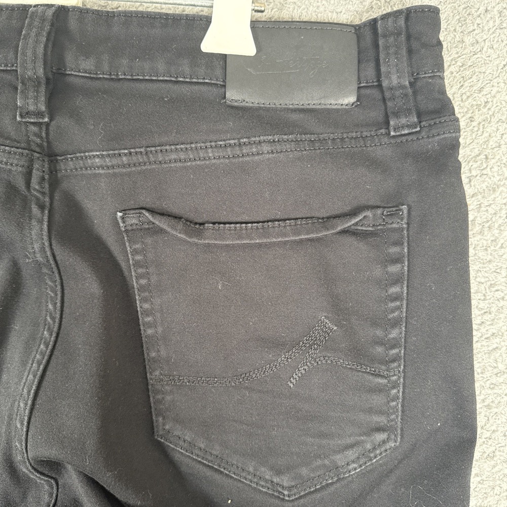 34 Heritage Charisma Pants Mens 36x30 Black Chino Classic Stretch Comfort Pocket - Picture 9 of 10